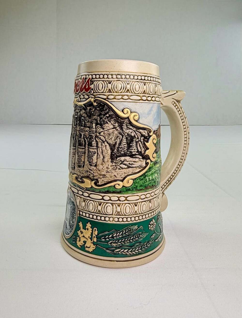 Coors 1935 Print Advertisement 1990 Edition Beer Stein Mug